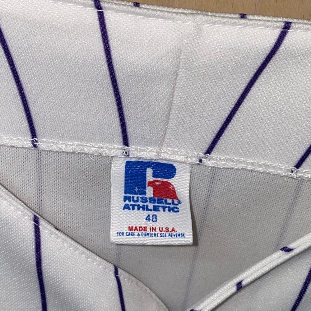 Vintage Colorado Rockies Baseball Jersey Russell Athletic Diamond Collection - Picture 6 of 13